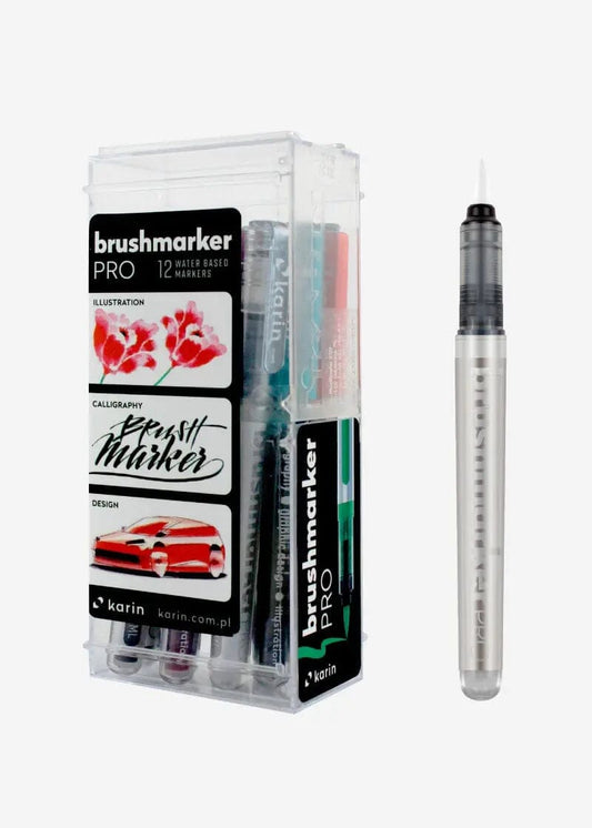 Karin Brush Markers PRO - Set de 11 Basic colors + 1 Blender - Letters by Jess Shop