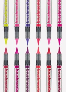 Karin Brush Markers PRO - Set de 12 Flower Colors - Letters by Jess Shop