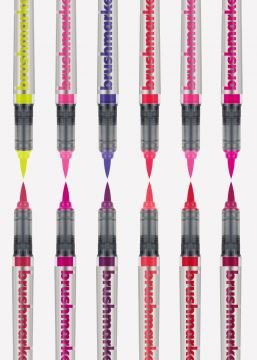 Karin Brush Markers PRO - Set de 12 Flower Colors - Letters by Jess Shop