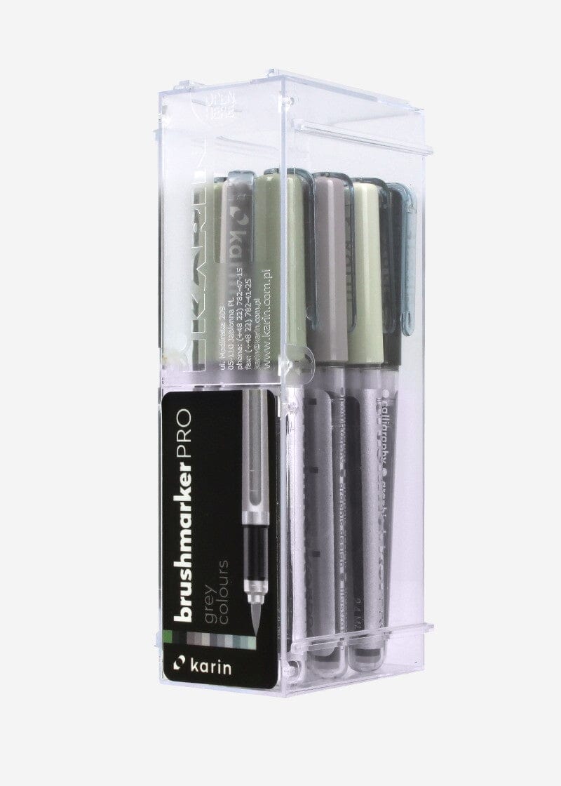 Karin Brush Markers PRO - Set de Grey Colors - Letters by Jess Shop