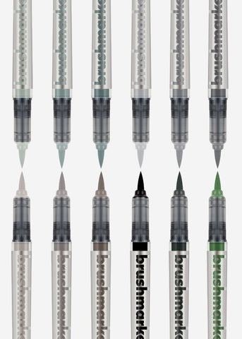 Karin Brush Markers PRO - Set de Grey Colors - Letters by Jess Shop