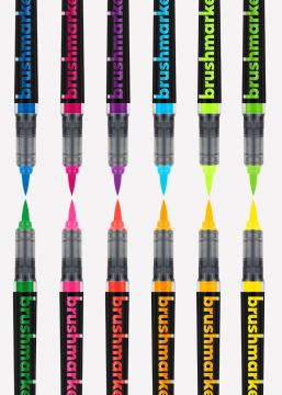 Karin brushmarkers Neón - Colores unitarios marcadores, estilografos, plumones, lapiceros Karin