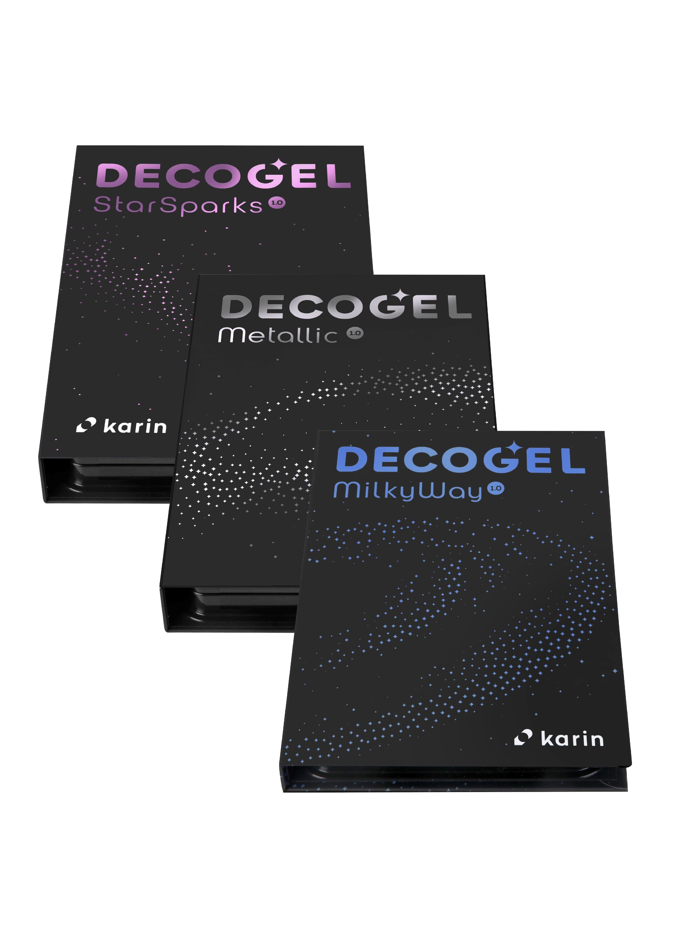 KARIN DECO GEL 1.0 COSMIC COLLECTION SET 50 colores + 10 Repuestos (STAR SPARKS, MILKY WAY Y METALLIC) marcadores, estilografos, plumones, lapiceros Karin