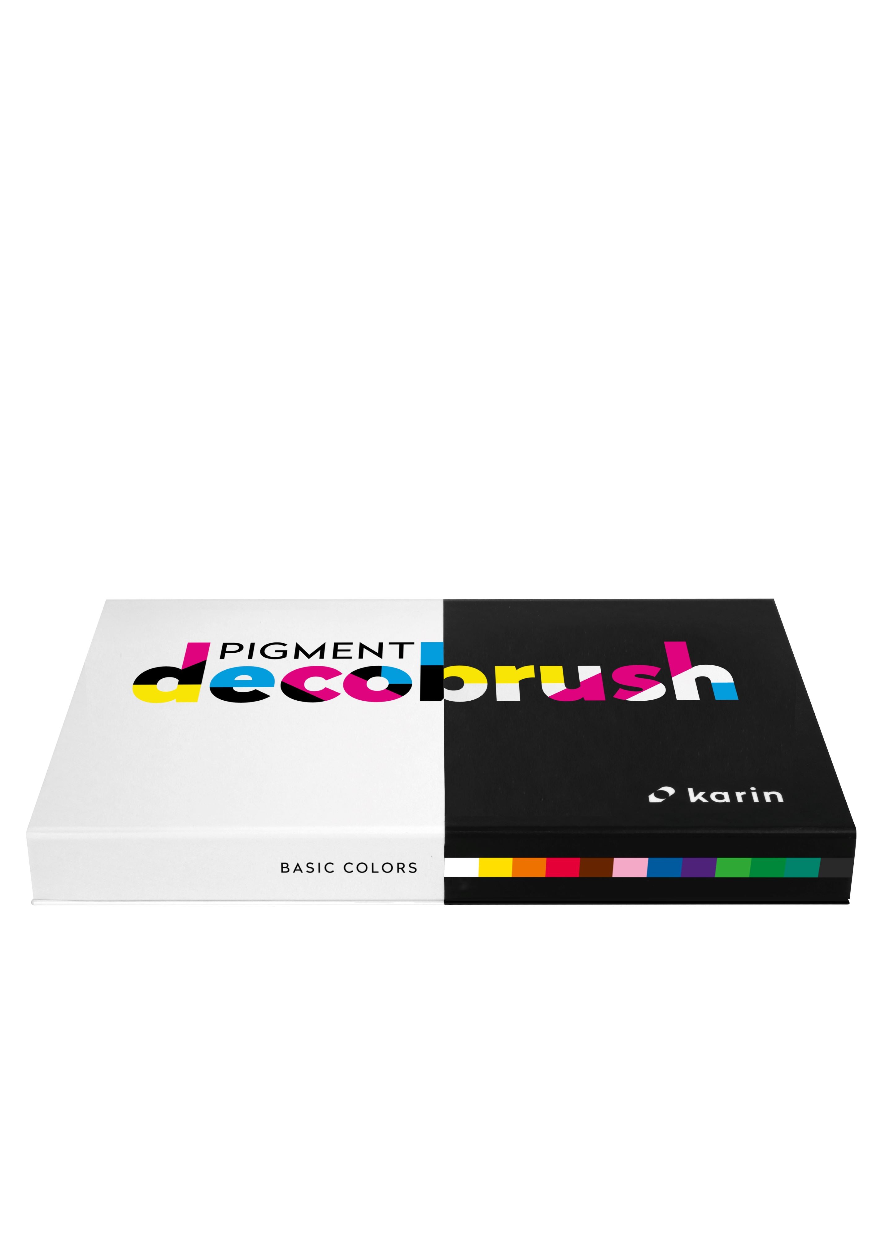 Karin Markers Pigment Decobrush | Basic Colors Collection 12 colors marcadores, plumones Karin