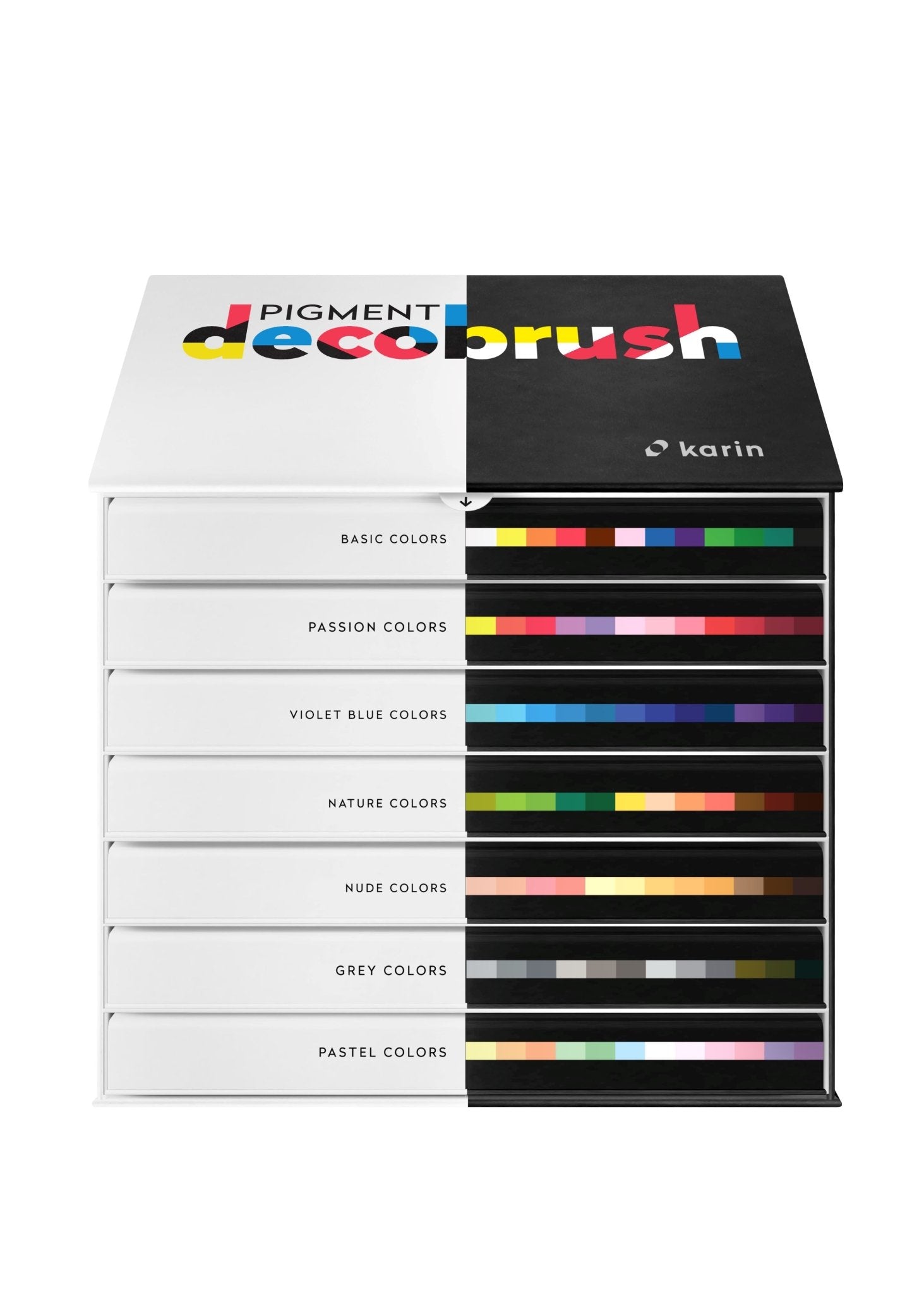 Karin markers Pigment Decobrush | Master Set 84 colores - Letters by Jess Shop