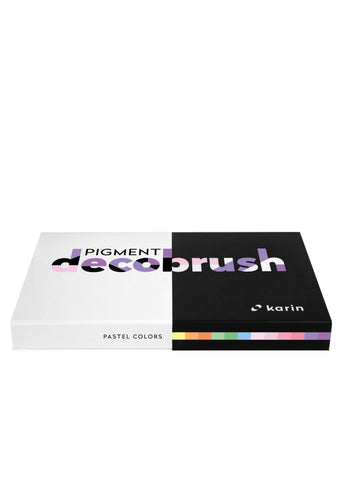 Karin markers Pigment Decobrush | Pastel Colors Collection 12 colors marcadores, plumones Karin