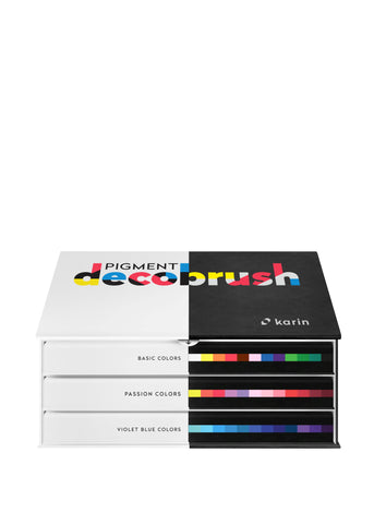 Karin Pigment Decobrush | Set Designer 36 colores marcadores, plumones Karin