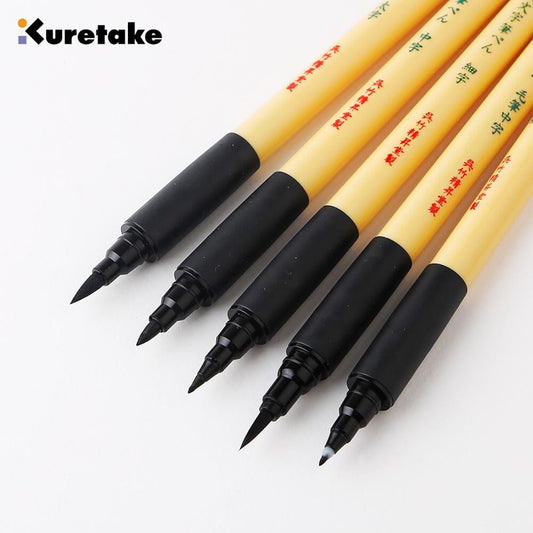 Kuretake Bimoji – Brush pen negro - Letters by Jess Shop