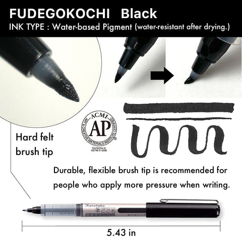 Kuretake Fudegokochi- Mini brush pen setx2 - Letters by Jess Shop