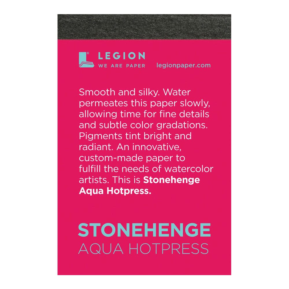 Legion Stonehenge Aqua - Papel acuarelable grano satinado blanco - 100% algodón - Letters by Jess Shop