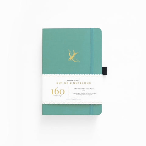 Libreta punteada Archer and Olive (A&O) - Golondrina A5 - hojas blancas A0331 - Letters by Jess Shop