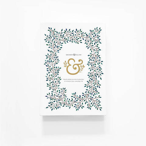 Libreta punteada Archer and Olive (A&O) - Luna Negra 192 hojas A5 - hojas blancas LP301 - Letters by Jess Shop