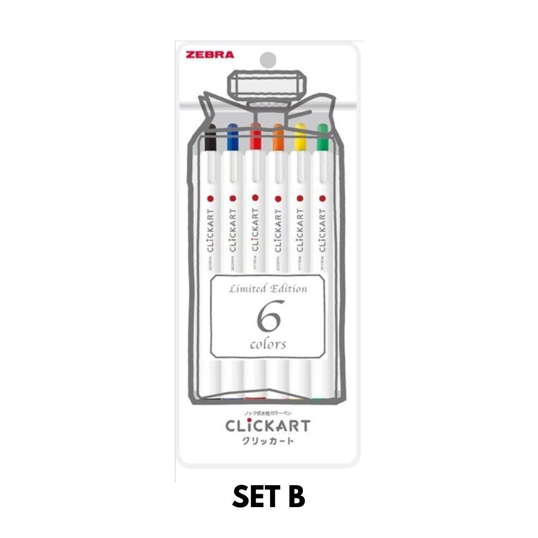 Marcadores Clickart Zebra - SET 6 colores - Letters by Jess Shop