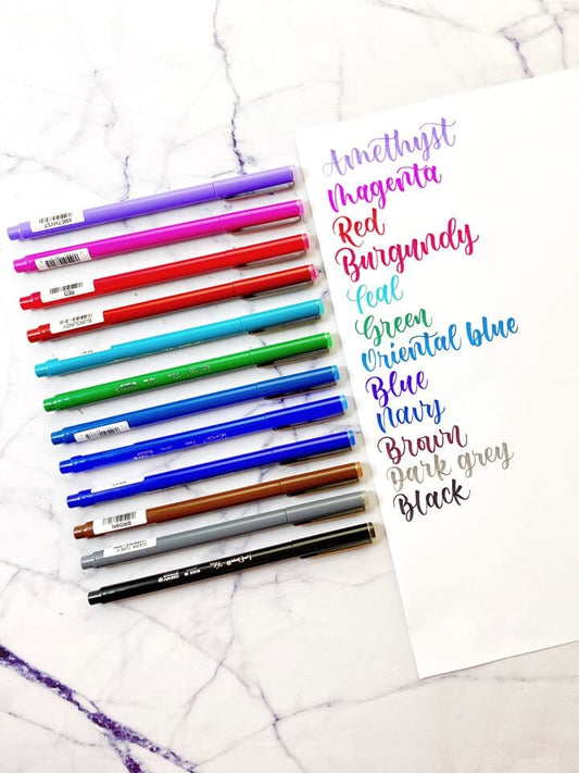 Marvy uchida le pen flex clásicos set x12 / Por unidad - Letters by Jess Shop
