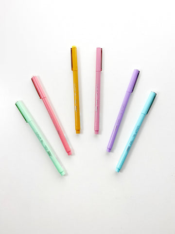 Marvy Uchida Le pen flex Pasteles Set x6 / Por unidad Marvy Uchida