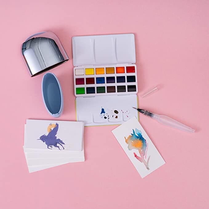 Miya Acuarela sólida - travel kit - 18 colores Miya