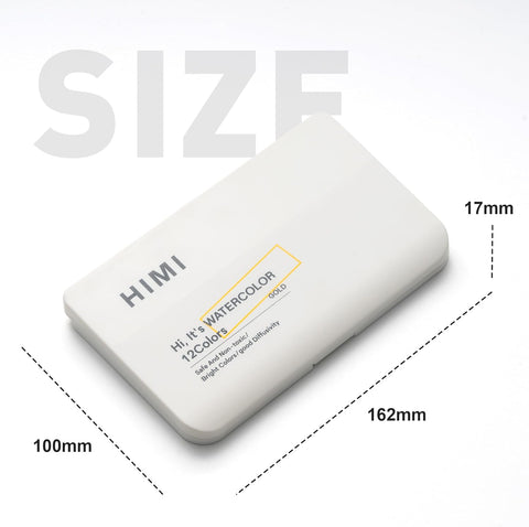 Miya Himi Acuarela metálica en pastilla: Set 12 colores - GOLD - Letters by Jess Shop