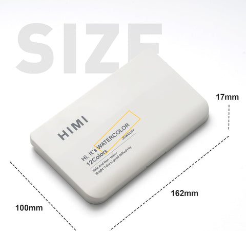 Miya Himi Acuarela metálica en pastilla: Set 12 colores - JEWELRY - Letters by Jess Shop