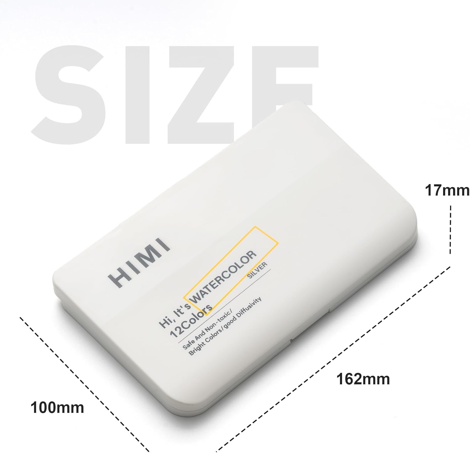 Miya Himi Acuarela metálica en pastilla: Set 12 colores - SILVER - Letters by Jess Shop