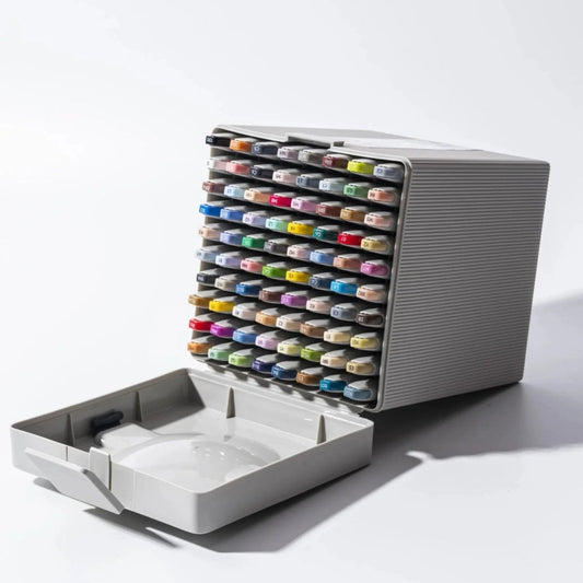 Miya Himi - CC Marcadores a base de alcohol: Set 80 colores doble punta inc. 1 blender (Punta Pincel + biselada) - Letters by Jess Shop