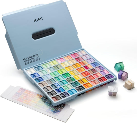 Miya Himi Gouache Jelly Cup: Set 112 colores/12gr sin pinceles - Ice Blue - Letters by Jess Shop