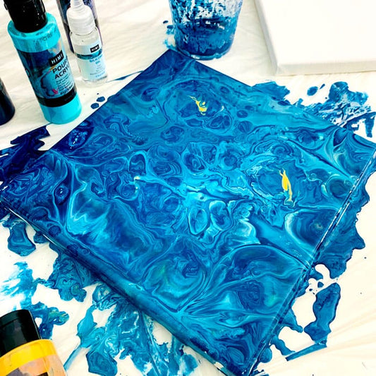 Miya Pintura acrílica para vertir (pouring) Universe - Set 4 colores/2oz - Letters by Jess Shop