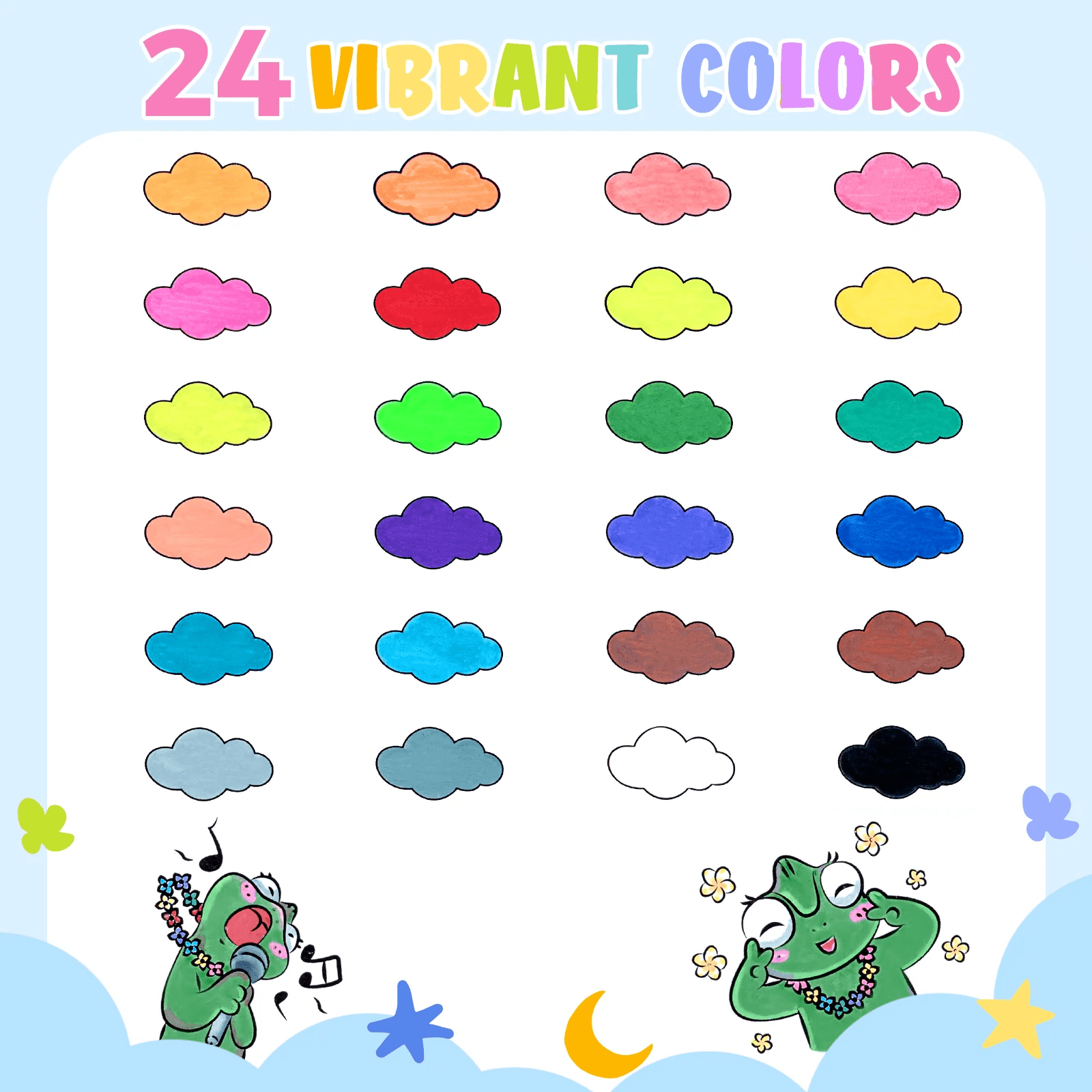 Ohuhu Acrylic Paint Markers: Set de 24 marcadores lavables punta redonda - Letters by Jess Shop