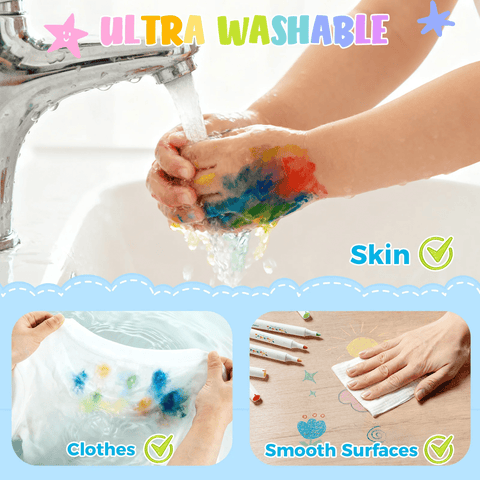 Ohuhu Acrylic Paint Markers: Set de 24 marcadores lavables punta redonda - Letters by Jess Shop