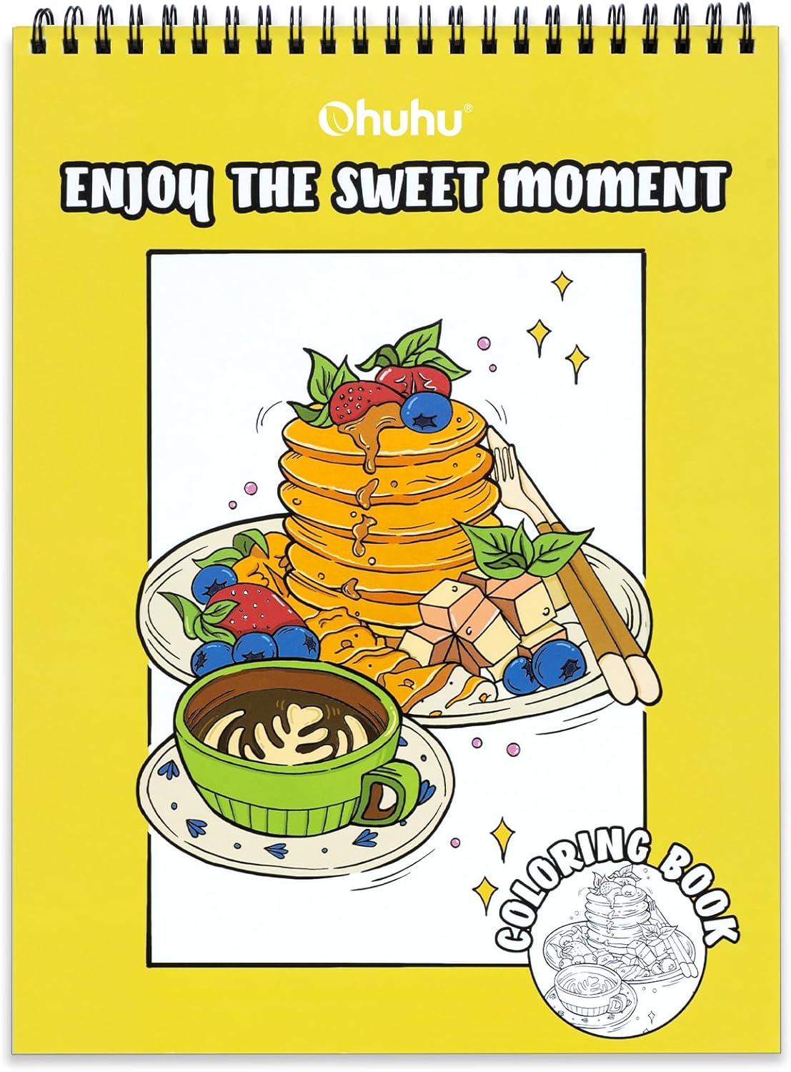 Ohuhu Libros para colorear doble cara a prueba de sangrado (20hojas, 40 diseños) - Letters by Jess Shop