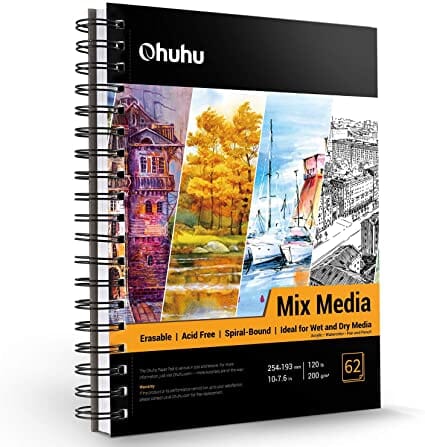 Ohuhu Mix media pad ( 25 x 19 cm, 62 hojas) OHUHU