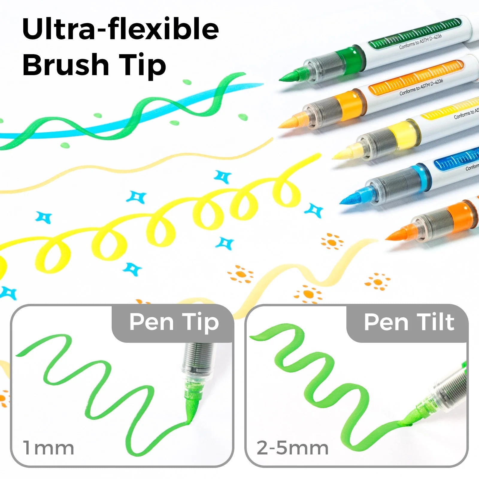 Ohuhu Nahuku: Set de 48 marcadores de acrílicos punta pincel - Letters by Jess Shop