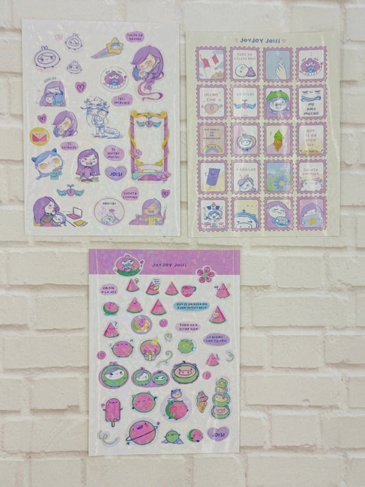 Pack Stickers x 3 Estampillas- Magic- Sandía - Letters by Jess Shop