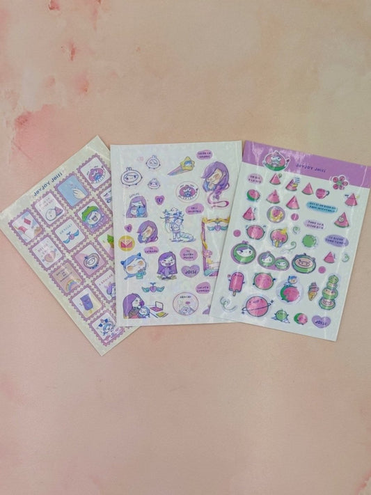 Pack Stickers x 3 Estampillas- Magic- Sandía - Letters by Jess Shop