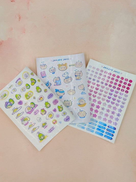 Pack Stickers x 3 Palti- chanchi mix - Letters by Jess Shop