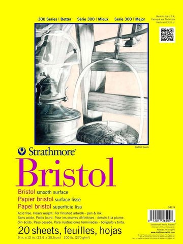 Papel Bristol Strathmore superficie Lisa - A4 - Serie 300 papel Strathmore