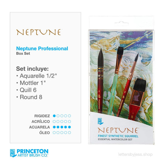 Princeton - BOX PROFESIONAL NEPTUNE - 4 PIEZAS - Letters by Jess Shop