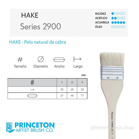 Princeton HAKE BRUSH - Letters by Jess Shop