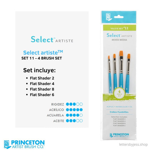 Princeton - SET 11 SELECT - 4 PIEZAS - Letters by Jess Shop