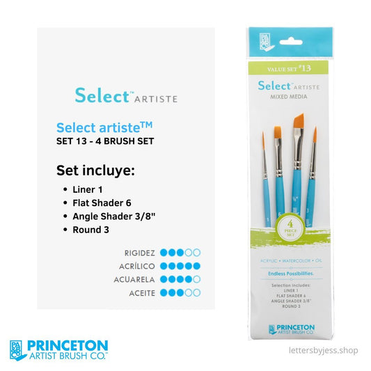 Princeton - SET 13 SELECT - 4 PIEZAS - Letters by Jess Shop