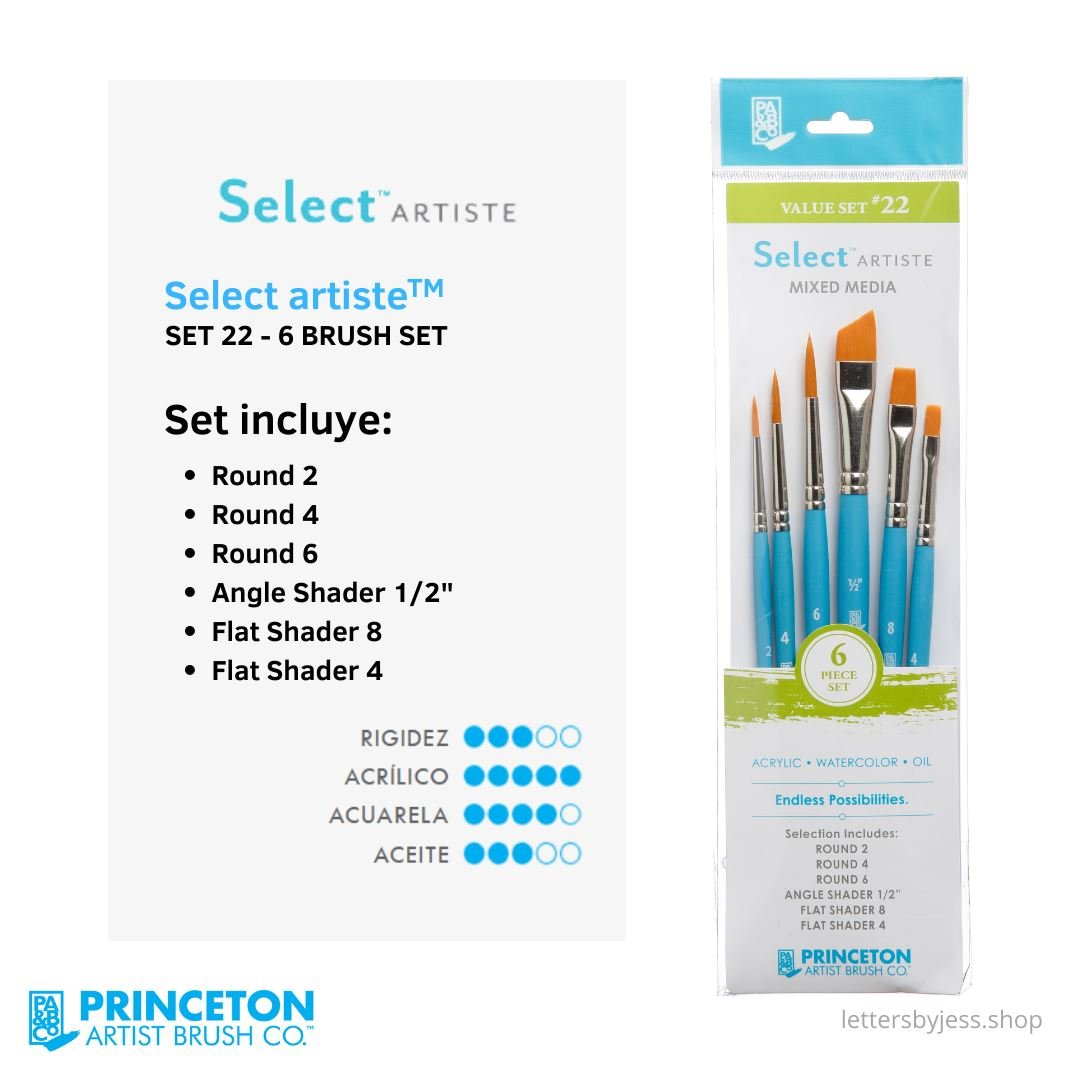 Princeton - SET 22 SELECT - 6 PIEZAS – Letters by Jess Shop