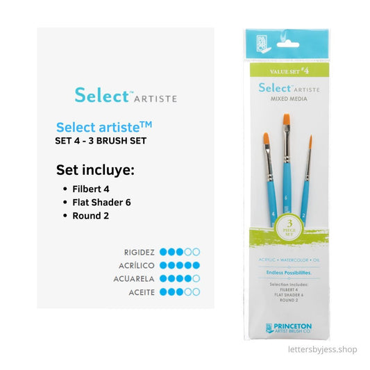Princeton - SET 4 SELECT - 3 PIEZAS - Letters by Jess Shop
