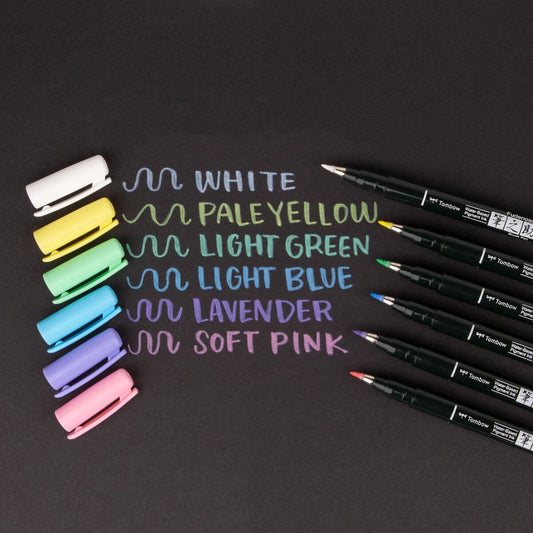 Tombow Fudenosuke Pastel - Letters by Jess Shop