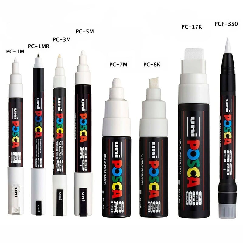 UNIBALL POSCA 0.7MM - PC-1M Set x8 - Letters by Jess Shop