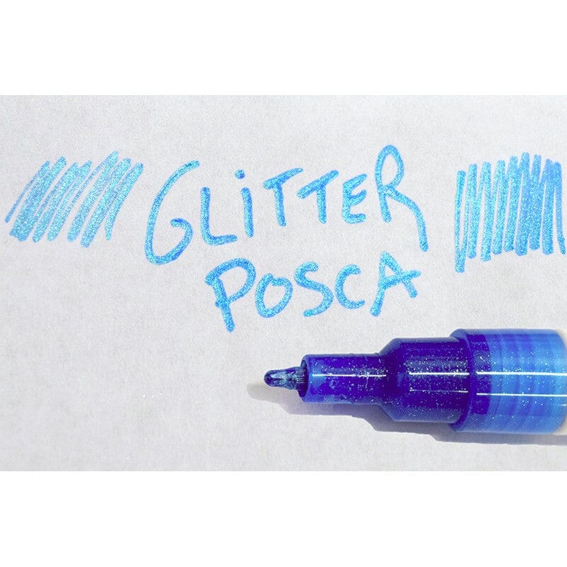 UNIBALL POSCA GLITTER 1.0 MM - PC-3M Set x7 - Letters by Jess Shop