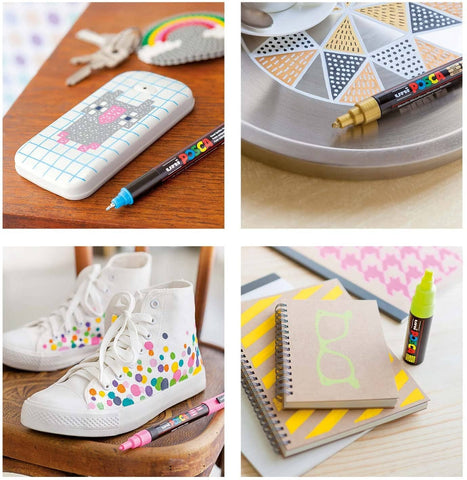 UNIBALL POSCA GLITTER 1.0 MM - PC-3M Set x7 - Letters by Jess Shop