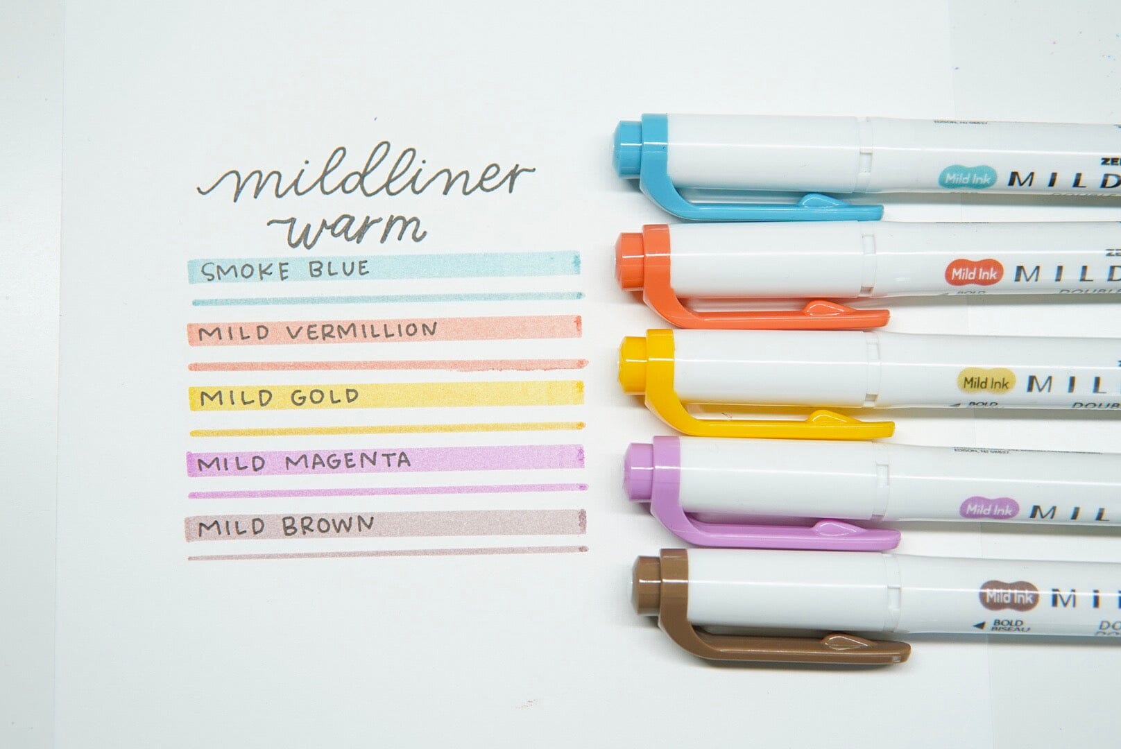 Zebra Mildliner - Marcador doble punta (Resaltador + punta bala) Brush pens (Plumones punta pincel) Zebra