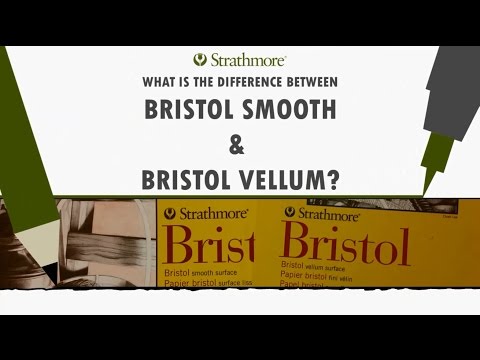 Block Papel Bristol Strathmore Vellum - Serie 500 (100% Algodón)